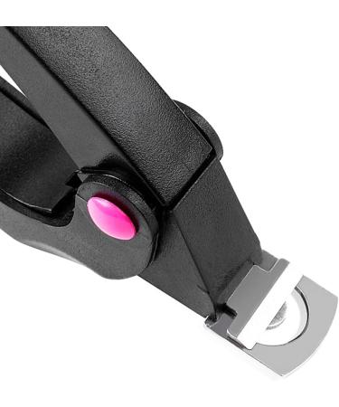 POFET False Nail Tip Professional Adjustable Artificial Nail Trimmer Nail Catcher Trimmer with Turntable for Different Nail Shapes Black - Buy Online on SooperMarket.com