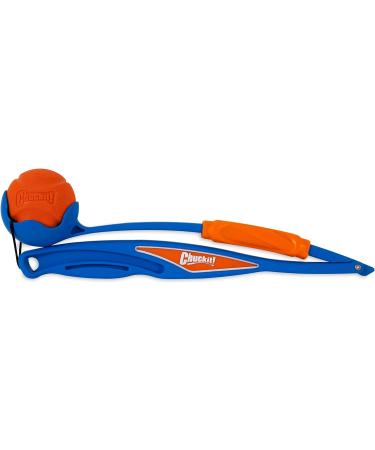 Chuckit! Fetch & Fold Dog Ball Launcher Set - Hands Free Rubber Fetch Toy for Dogs - Buy Online on SooperMarket.com