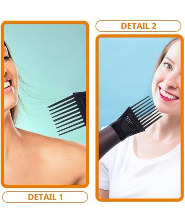 Healeved Blow Dryer Comb Attachment 5pcs Blow Dryer Pick Attachment Hairdressing Wind Blow Cover Comb Attachment Nozzle Hair Dryer Drying Flat Nozzle Styling Tool - Buy Online on SooperMarket.com