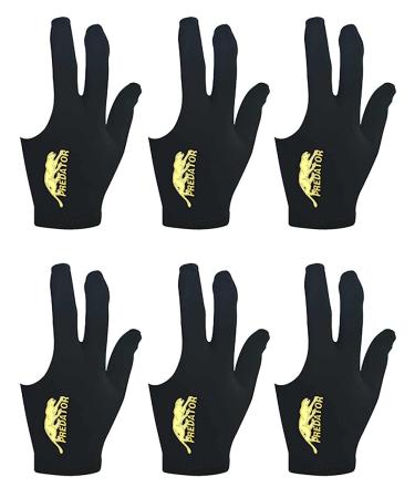 Tokaneit billiard glove 3 fingers Queue gloves billiard gloves billiard snooker Queue gloves unisex stretchable for billiard access black