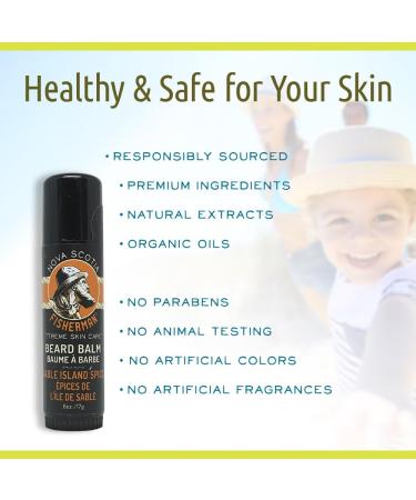 Buy Nova Scotia Fisherman Beard Balm - Non-Greasy Vegetarian Natural Ingredients Sable Island Spice | 17g | Prevent Dry Skin & Breakouts Internationally - Buy Online on SooperMarket.com