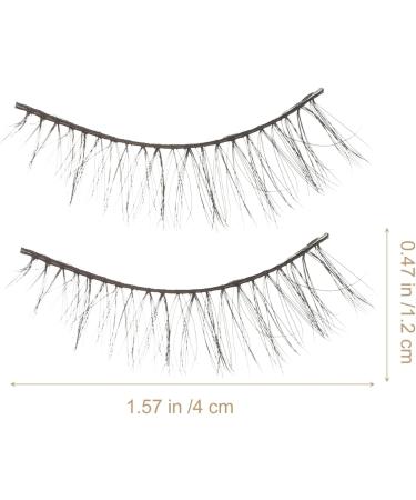OSALADI 5 Pairs Short False Eyelashes Natural Mascara Makeup Mascara Eye Mascara Eye Lashes Glue Cosmetic 3d - Buy Online on SooperMarket.com
