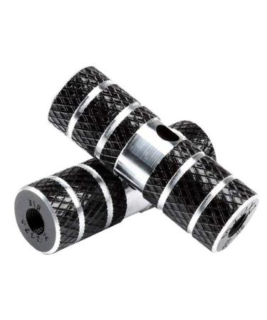 Amotor 2Pcs Aluminum Alloy Lead Foot BMX Pegs black
