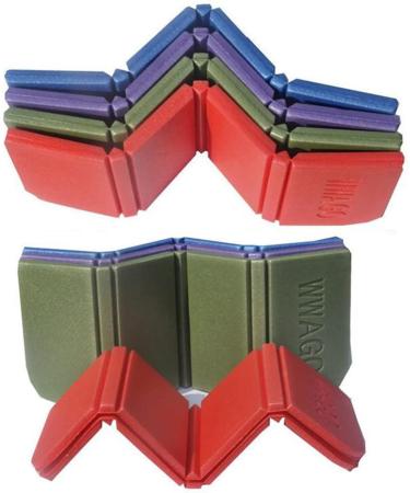 4-Pack Waterproof Foldable Foam Pads + 4 Storage Bags for Outdoor Activities - Buy Online on SooperMarket.com