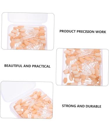 Baluue 50pcs Double Ended Eyeshadow Brush Eyeshadow Makeup Accessories Eyeshadow Sticks Plastic 6x1cm As Shown - Buy Online on SooperMarket.com