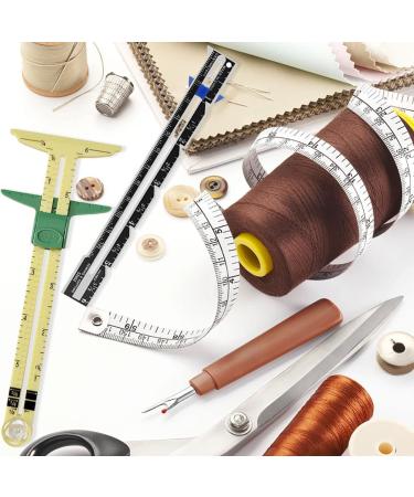 YEQIN 5-in-1 Sliding Gauge Measuring Sewing Tool - Style 1 | Essential Sewing Accessories - Buy Online on SooperMarket.com