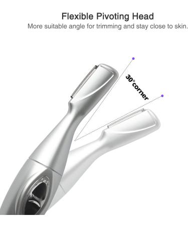 Premium Face Razors for Women - Electric Eyebrow Trimmer & Eyebrow Razors with Brush & Storage Bag - International Shipping Available - Buy Online on SooperMarket.com