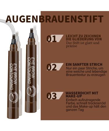 Wuiil Waterproof Eyebrow Pencil - Perfect for Beginners & Professionals | Effortless Dark Brown Brows | Ideal for Welding Festivals - Buy Online on SooperMarket.com
