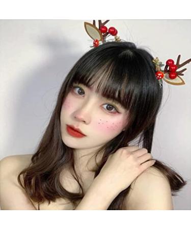 Black Clip in Bangs Hairpiece for Women - Wispy Air Bangs Extension for Daily Wear - Buy Online on SooperMarket.com