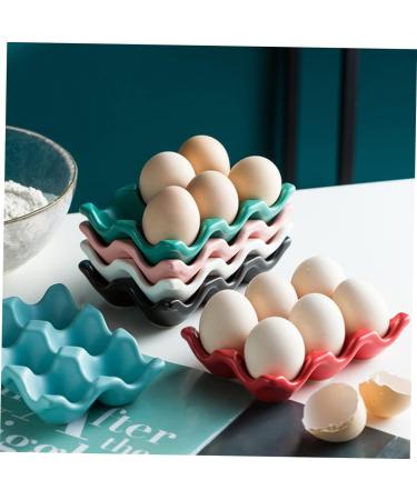 OSALADI 2pcs Egg Storage Practical Egg Tray Refrigerator Egg Holder Kitchen Egg Tray Household Storage Box Blue 14.5X9.5X3.2CM - Buy Online on SooperMarket.com