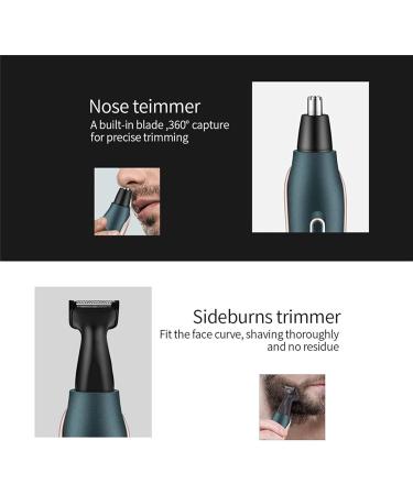 TEMKIN 4-in-1 USB Electric Nose Hair Trimmer - Ear Beard & Eyebrow Hair Removal Device for Men - Buy Online on SooperMarket.com
