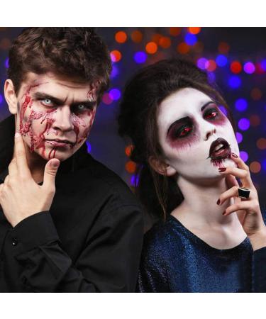 CCbeauty Scar Wax Set | Halloween SFX Makeup Kit with Fake Wound Wax, Coagulated Blood, Fake Blood Gel, and Stipple Sponges - Buy Online on SooperMarket.com