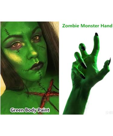 Go Ho Green Face Paint Stick 1.06 Oz - Washable & Creamy Body Paint for Grinch Costume - Full-Coverage Makeup Stick for Adults & Children - Halloween SFX Cosplay - Buy Online on SooperMarket.com