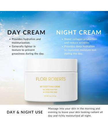Flori Roberts My Everything Cr me - Anti-Wrinkle Moisturizer for Face Eyes & Throat | 4oz Skin Firming Cream - International Shipping Available - Buy Online on SooperMarket.com