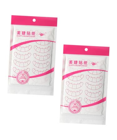Gogogmee 20 Sheets Eyelash Eyelashes Positioning Stickers Eye Mapping Stickers Eyelashes Isolated Patches