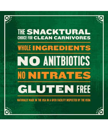 True Garlic & Herb Biltong Slab - Grass-Fed Beef Jerky (8 oz) - High Protein Keto Snack - Antibiotic-Free, Gluten-Free, No Carb - Uncut Charcuterie Slab - Buy Online on SooperMarket.com
