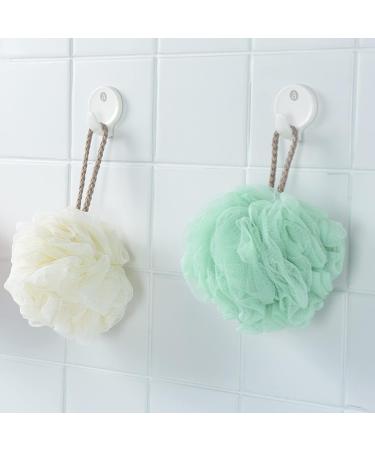 Fu Store 4-Pack Bath Sponges Shower Loofahs 50g Mesh Balls - Body Wash Accessories for Men and Women - 4 Solid Colors - Buy Online on SooperMarket.com