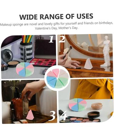 minkissy 9 Sets Triangular Sponge Puff Makeup Sponge Emulsion Girl Wedge Shape - Buy Online on SooperMarket.com