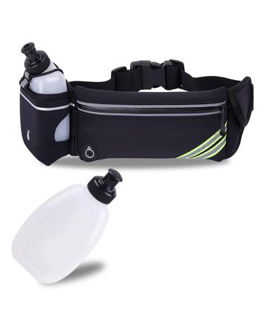Waterproof Running Belt Water Bottle Waist Pack,Sport Fanny Pack Running Pouch for Men Women Runners Mens Waist Bag,Phone Holder for iPhone 11 Pro Max Xs Xr X 8 7 6 Plus in Hybration,Workout,Jogging
