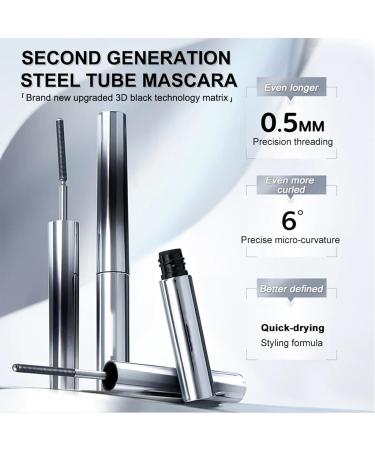 Olivia Blaire Iron Wand Mascara Vervaci Iron Rod Mascara Nour Iron Wand Mascara Waterproof Metal Rod Metal Wand Mascara Bristle Less Metal Mascara Curling Eyelash Metal Mascara (2*Brown) - Buy Online on SooperMarket.com