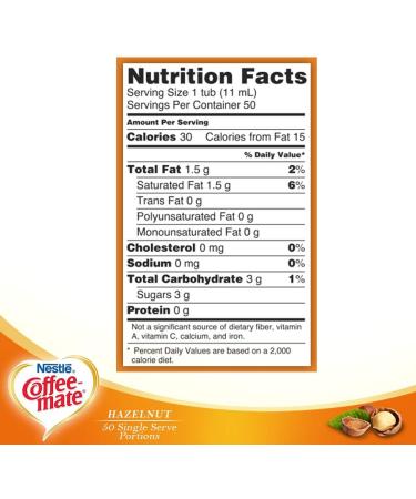 Coffee-mate Hazelnut Creamer .375 ounces - Buy Online on SooperMarket.com