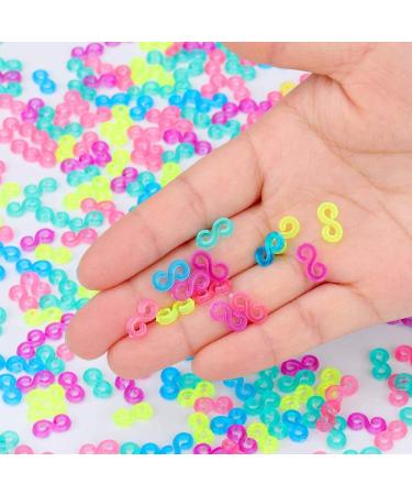 3200 S Clips Loom Bands Connectors & Hooks Refill Kit - Colorful DIY Bracelet Making Supplies - Buy Online on SooperMarket.com