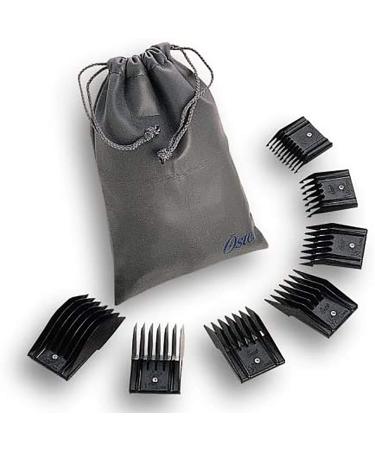 Oster Universal Comb Attachment Blade Guard 7-Piece Set Size # 0 1 2 4 6 8 10 for Oster Professional Clippers BLACK