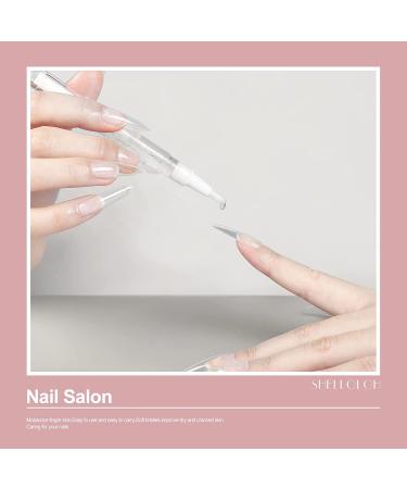 Shelloloh Cuticle Oil Set - Nourishing Dry Cuticles, 5 Flavor Revitalizer Pen with Soft Brush - 10pc Nail Care Kit - Buy Online on SooperMarket.com