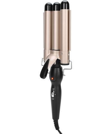KUIKUI Triple Pipe Hair Curling Iron Wand - Fast Heating Adjustable Temperature for Healthy Styling | International Shipping Available - Buy Online on SooperMarket.com