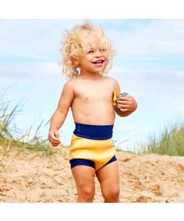Splash About Happy Nappy Reusable Swim Nappy - Yellow/Navy (3-6 Months) - Buy Online on SooperMarket.com
