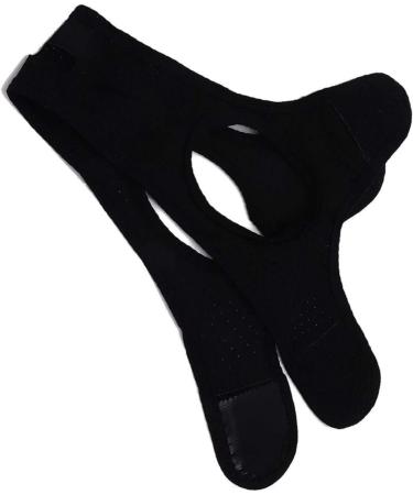 Adjustable Anti-Snore Chin Strap for Snoring Reduction (Black) - Easy to Wear Triangular Mesh Cloth Snoring Aid - Buy Online on SooperMarket.com