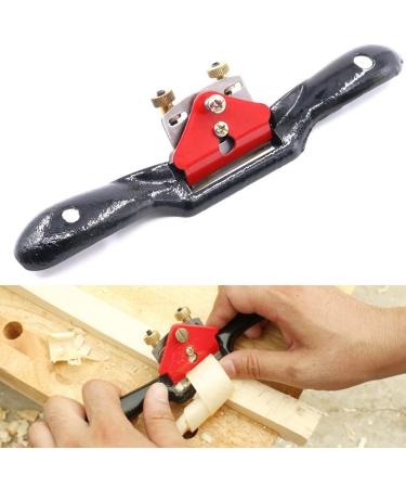 Swpeet 10'' Adjustable SpokeShave with Flat Base  Metal Blade Wood Working Hand Tool Perfect for Wood Craft  Wood Craver  Wood Working