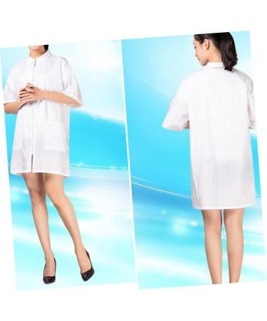 minkissy Clothes Hair dye Clothes Work Clothes Mens Tank Tops thobes for Men Custom Barber Jackets Chef Coat Jacket Clothes Hair Dye Hair Treatment Breathable Cloak Apron Apron - Buy Online on SooperMarket.com