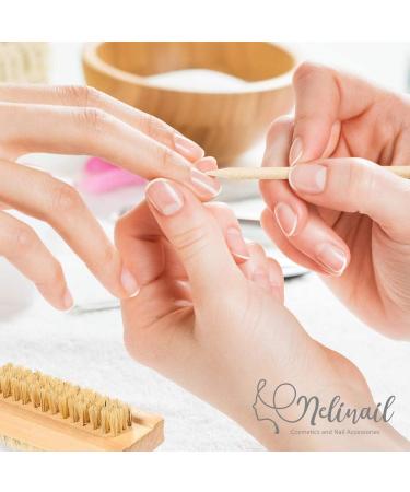 NeliNail 100 Pcs Orange Wooden Cuticle Pusher Sticks - Double-end Cuticle Remover & Manicure Pedicure Tools - Buy Online on SooperMarket.com
