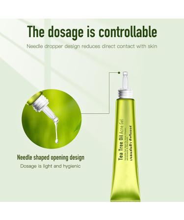 Anti Acne Removal Cream Tea Tree Acne Removal Gel Acne Cream for Acne Treatment & Spot Treatment Clear Soothing Spot Gel Acne Moisturiser Whiteheads & Blackhead Remover Invisible Gel - Buy Online on SooperMarket.com