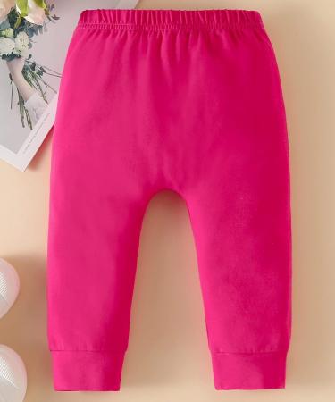 Koonde Baby Girl 3-Piece Outfit Set | Romper, Trouser & Headband | Cream Heart + Magenta | Sizes Newborn to 24 Months - Buy Online on SooperMarket.com