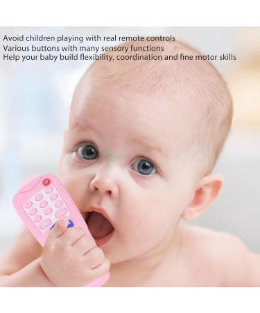 Soft Silicone Teether Toy for Babies - Pink Remote Control Design for Safe Gum Relief - Buy Online on SooperMarket.com