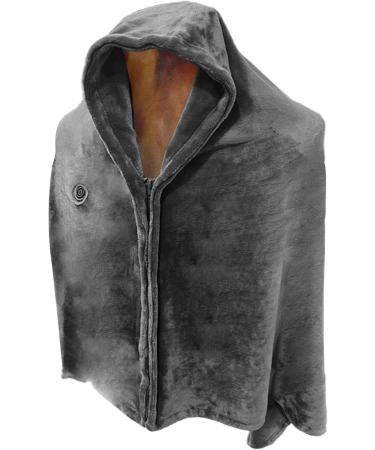 Yajexun USB Heated Hoodie Ceiling Scarf - Fast Warming Electric Overfent with 3 Levels Soft Flannel Intelligent Control for Shoulder & Back - Women's Gray - Buy Online on SooperMarket.com