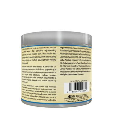 OKAY Papaya Foot Scrub 6 oz - Exfoliating and Moisturizing Foot Care Solution - Buy Online on SooperMarket.com