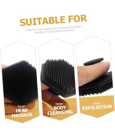Buy NOLITOY Silicone Hair Massage Brush & Bath Scrubber - Exfoliate & Relax Anywhere - Buy Online on SooperMarket.com
