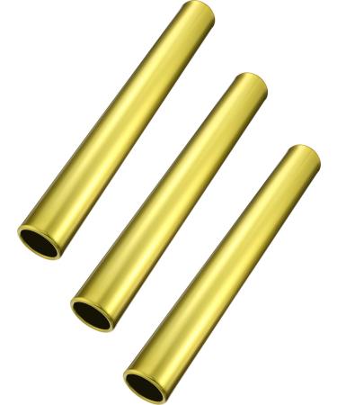 Zhehao Relay Baton Track Baton Aluminum Field Race Batons Running Baton for Students Office Clark Outdoor Field Race Tools, 3 Pieces Gold