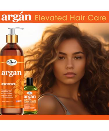 Difeel Elevated Argan Conditioner 33.8 oz | Paraben Free Natural Hair Conditioner with Argan Oil - Shop Internationally - Buy Online on SooperMarket.com