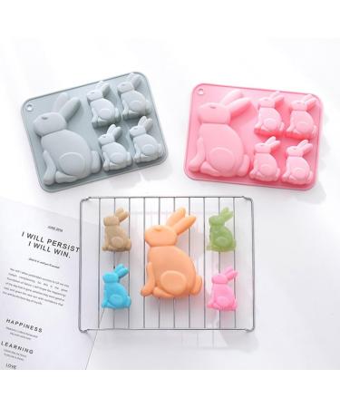 PRETYZOOM 2pcs Easter Cake Mold Easter Bunny Cake Mould Bunny Candy Mold Easter Chocolate Molds Silicone Bakery Easter Decor Easter Baking Molds 3D Silica Gel Bakeware Baking Supplies - Buy Online on SooperMarket.com