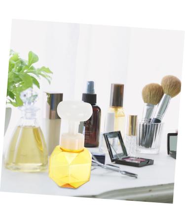 Fomiyes 4-Piece Flower Bubble Bottle Set | Mini Plastic Containers & Foam Soap Dispenser | Transparent 9.7x9.7x16.3cm - Ideal for Home & Travel - Buy Online on SooperMarket.com