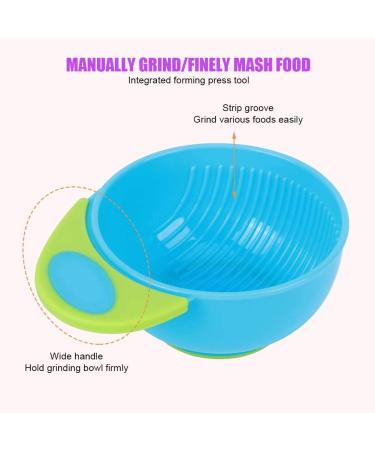 Infant Freshfood Mash Bowl - Food Grade PP Baby Food Masher Bowl - Lightweight Home Feeding Essential (Blue/Green) - Buy Online on SooperMarket.com