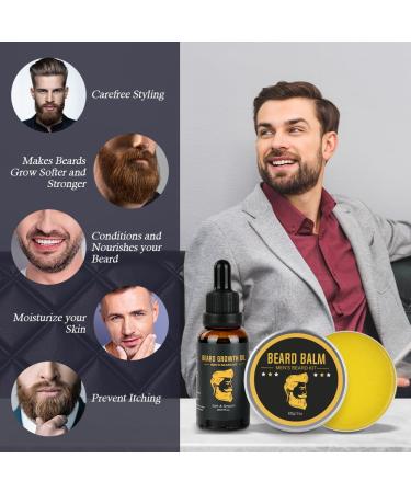 Shop Bartwachstumset: 6PC Beard Care Set - Oil Shampoo Balm & More for Optimal Beard Growth - Perfect Gift for Men & Women - Buy Online on SooperMarket.com
