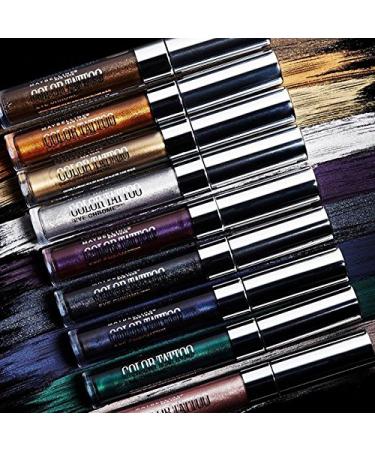 Maybelline Color Tattoo Eye Chrome Eyeshadow Gunmetal - 0.11 fl. oz - Buy Online on SooperMarket.com