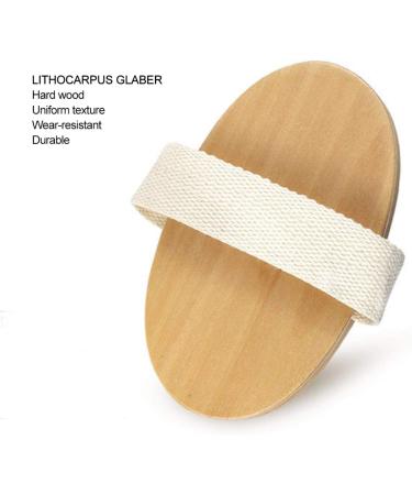 Body Massage Brush - Handheld Natural Wood Scrubber for Smooth Skin & Anti-Cellulite | Best Hair & Muscle Massager - Buy Online on SooperMarket.com