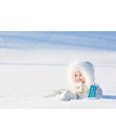 9oz Insulated Stainless Steel Sippy Cup for Toddlers | Leak-free, Non-toxic, Medical Grade Silicone | Blue Sapphire - Buy Online on SooperMarket.com
