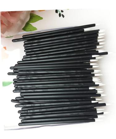 BELLIFFY 100pcs Eye Makeup Tools Eyeliner Smudge Brush Lip Scrubber Tool Eyeliner Applicator Tool 15cmX10cm Black - Buy Online on SooperMarket.com